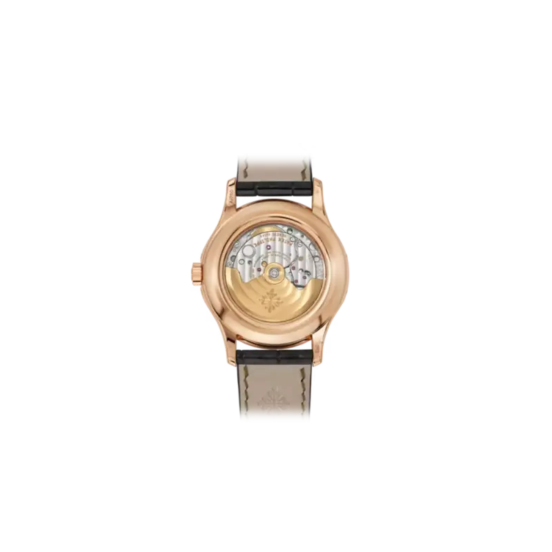 Patek Philippe Annual Calendar Moonphase Rose Gold Brown Leather Men's Watch 5205R-001 40mm - Image 2
