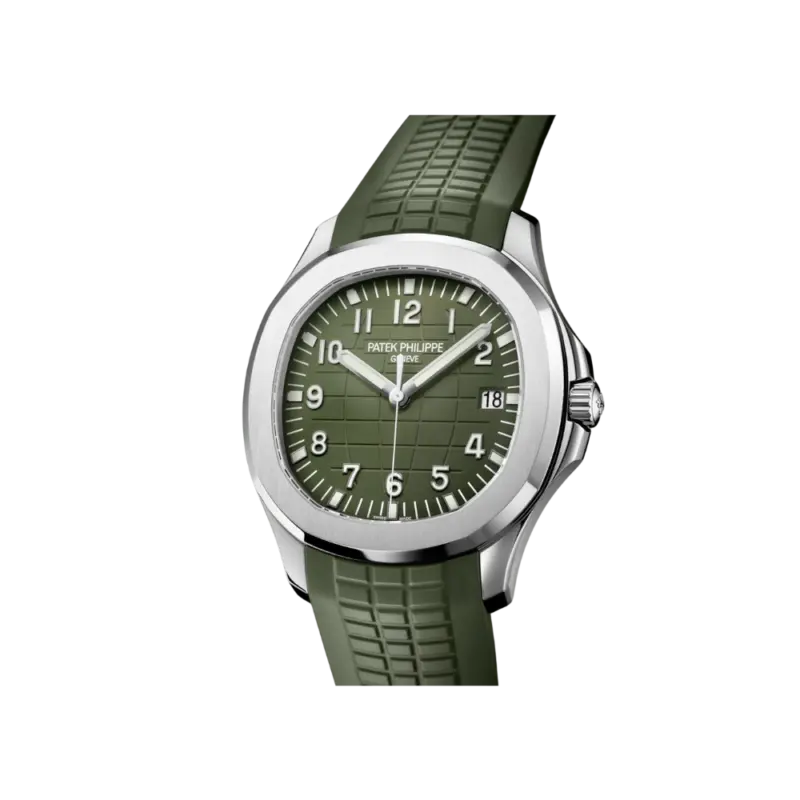 Patek Philippe Aquanaut Jumbo Date, Sweep Seconds, 18k White Gold, 42,2 mm, Ref# 5168G-010 - Image 5