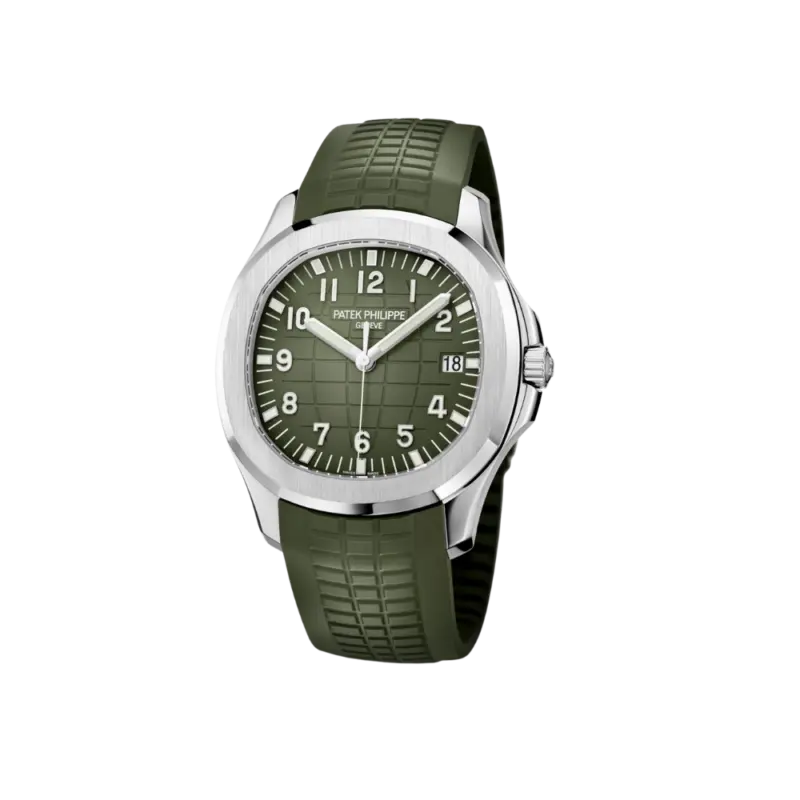 Patek Philippe Aquanaut Jumbo Date, Sweep Seconds, 18k White Gold, 42,2 mm, Ref# 5168G-010 - Image 3