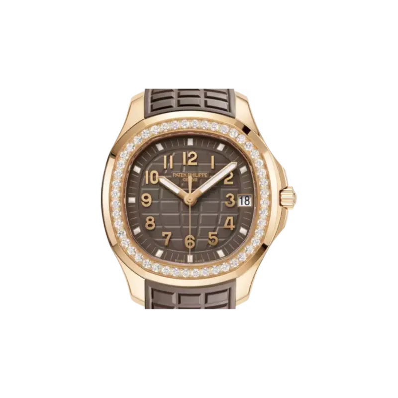 Patek Philippe Aquanaut Luce Automatic Diamond Brown Dial Ladies Watch 5068R-001 - Image 7