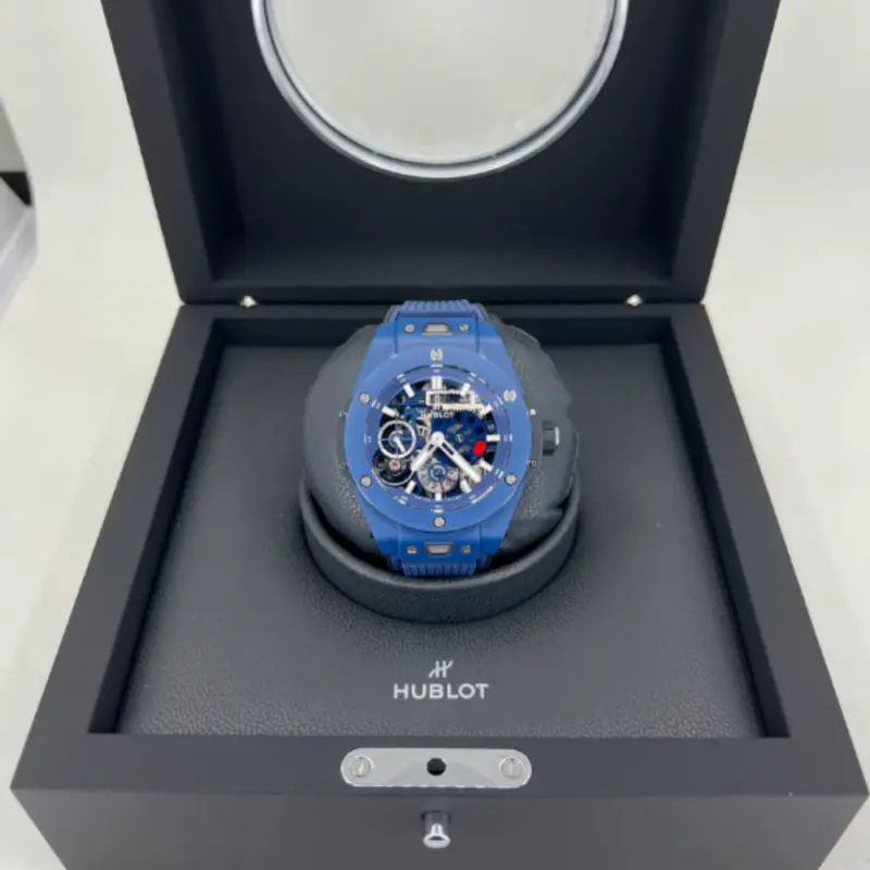 Hublot Big Bang Meca-10 Ceramic Blue 45mm, Ref# 414.EX.5123.RX - Image 7