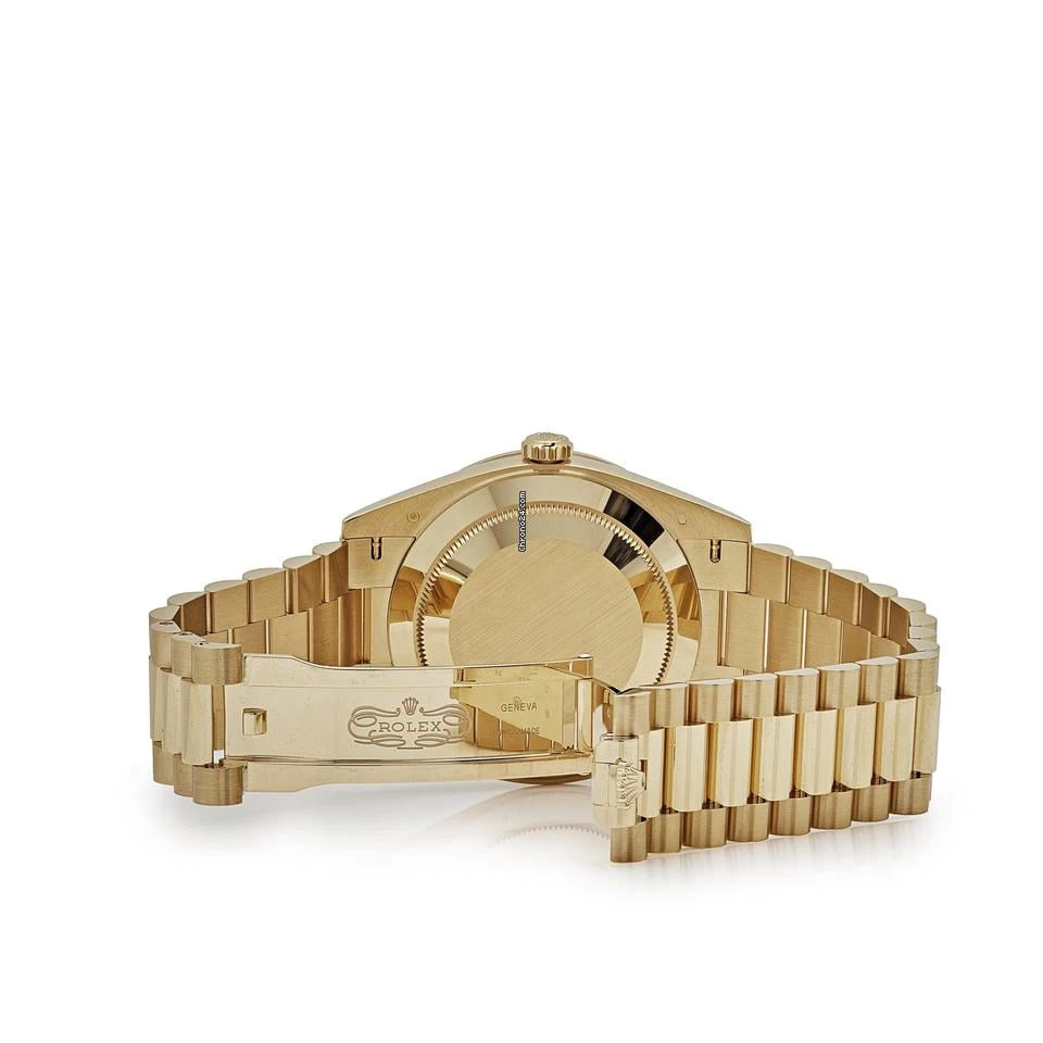 Rolex Day-Date 40 228398TBR Yellow Gold Onyx Baguette Diamond Dial Baguette Bezel - Image 6