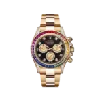 Rolex Daytona 116598RBOW 'Rainbow' Yellow Gold Black Dial Sapphire Bezel