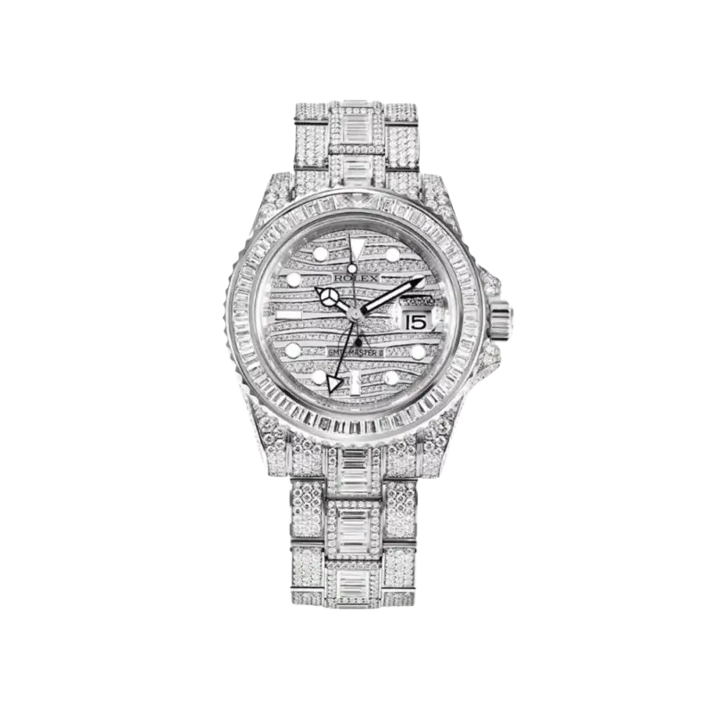 Rolex GMT-Master II 116769TBR-001 White Gold Diamond Set