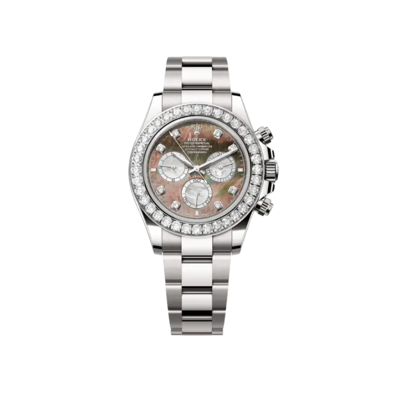 Rolex Daytona 126579RBR White Gold Mother of Pearl Diamond Dial Diamond Bezel (2024)
