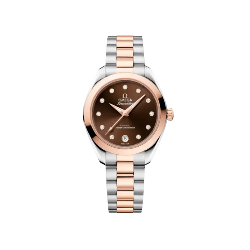 Seamaster Aqua Terra 150M 30 mm, steel ‑ Sedna gold on steel ‑ Sedna gold Ref. 220.20.30.20.63.001