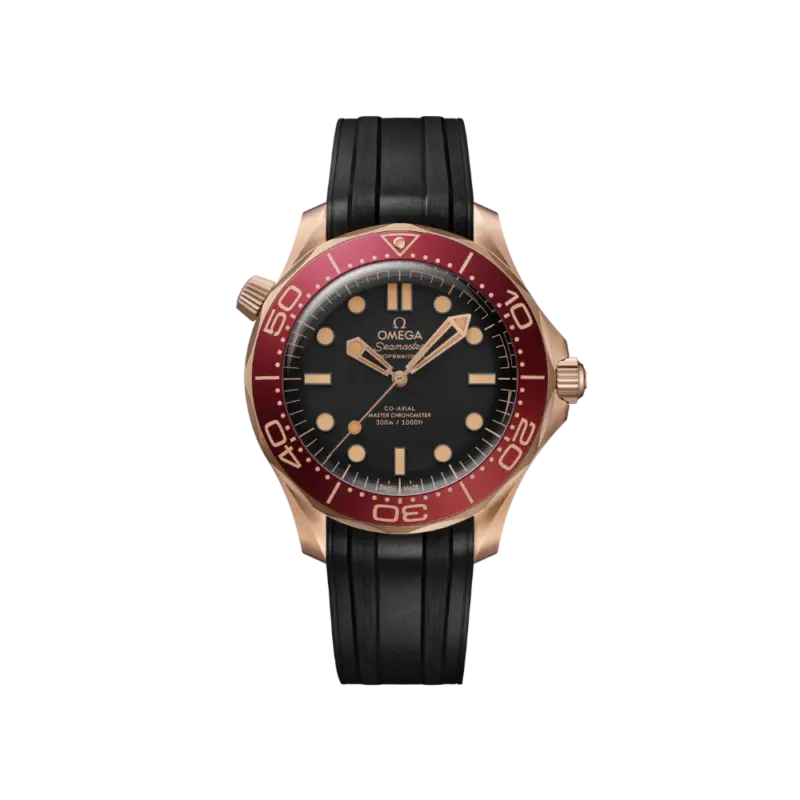 Seamaster Diver 300M 42 Bronze Gold On Rubber Strap Ref. 210.92.42.20.01.003