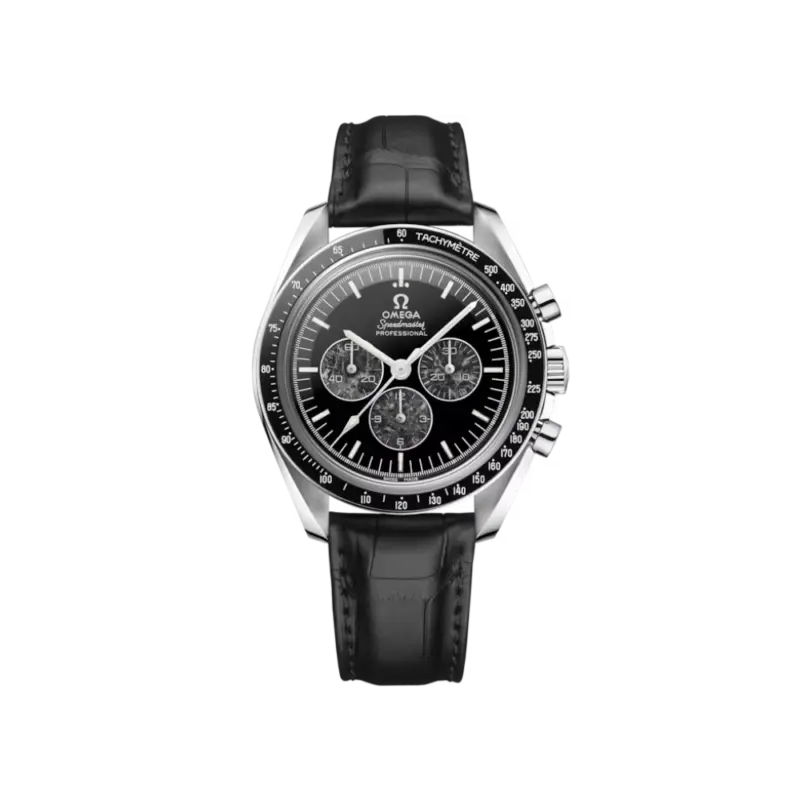 Speedmaster Calibre 321 42 Platinum On Leather Strap Ref. 311.93.42.30.99.001