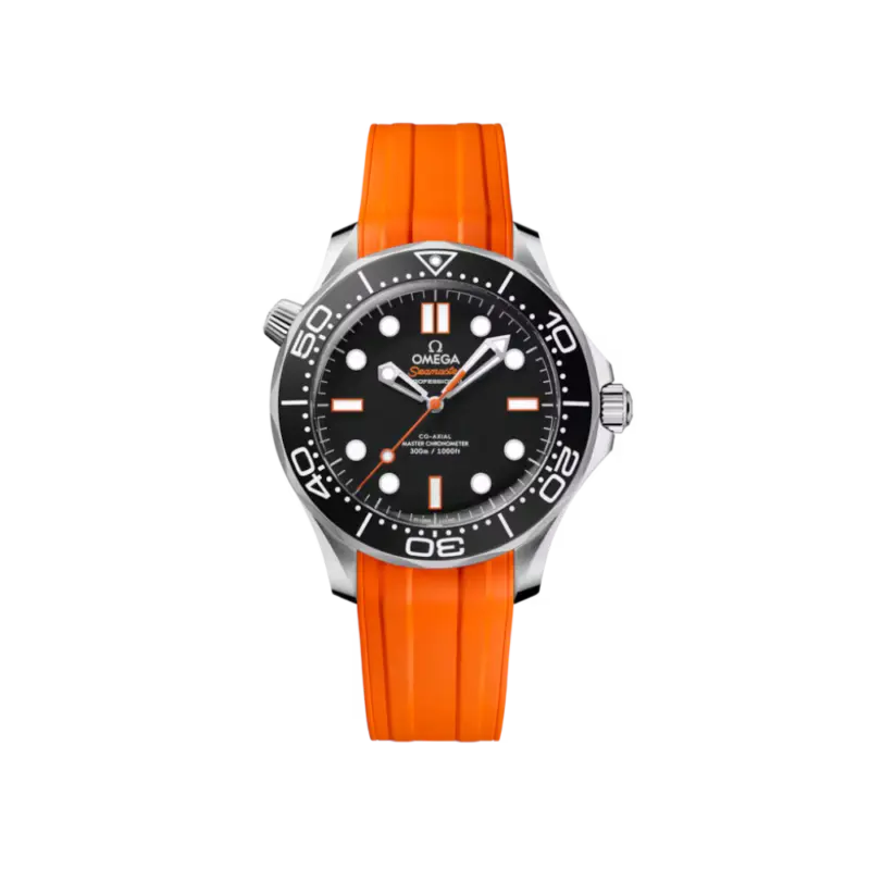 Seamaster Diver 300M 42 mm, steel on rubber strap Ref. 210.32.42.20.01.006
