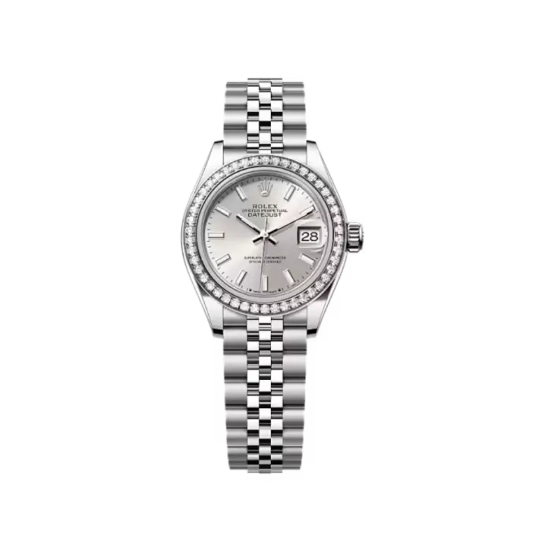 Rolex Lady-Datejust 28 Ref 279384RBR-0007 Oystersteel White Gold